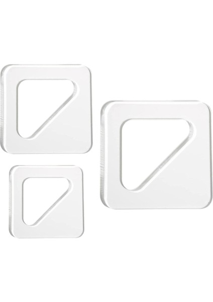 3pcs Temiz Akrilik Sap Kesme Tahtası Yönlendirici Şablonu, Üçgen Izleme Şablonları Kılavuz Araçları (Yurt Dışından) fırsatları