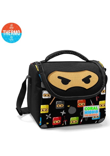 Kids Ninja Desenli Çekçek Çantalı 3'lü Set 23381