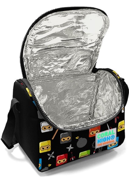 Kids Ninja Desenli Çekçek Çantalı 3'lü Set 23381