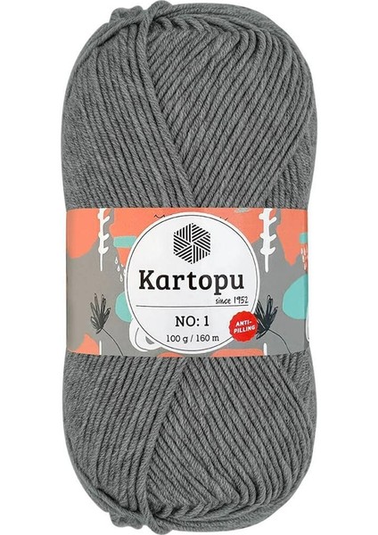 No: 1 Gri El Örgü Ipliği K1000