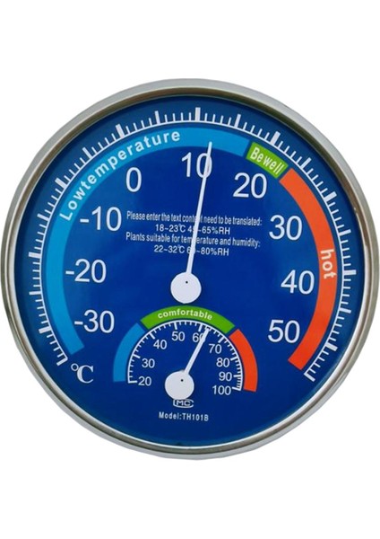 Analog Sıcaklık Nem Monitör Metre Göstergesi Mavi Için Termometre Higometre (Yurt Dışından)