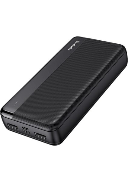 MC-1370 20000 Mah Çift USB Çıkışlı 5V 2.1A LED Göstergeli Powerbank - Siyah