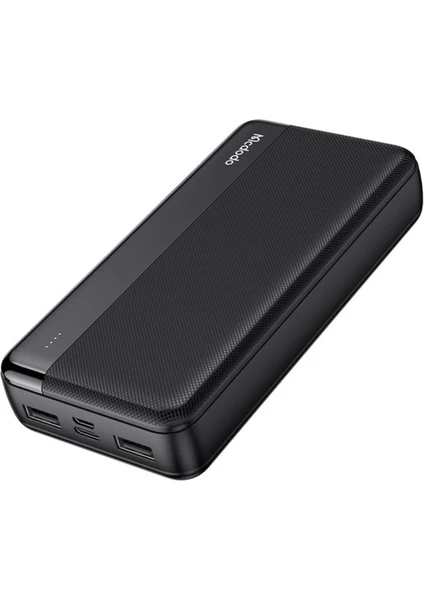 MC-1370 20000 Mah Çift USB Çıkışlı 5V 2.1A LED Göstergeli Powerbank - Siyah