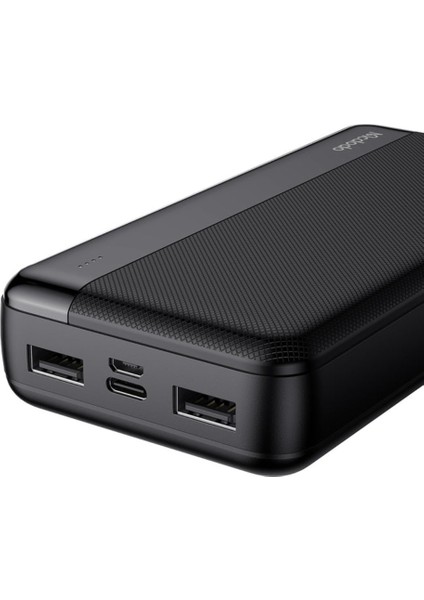 MC-1370 20000 Mah Çift USB Çıkışlı 5V 2.1A LED Göstergeli Powerbank - Siyah