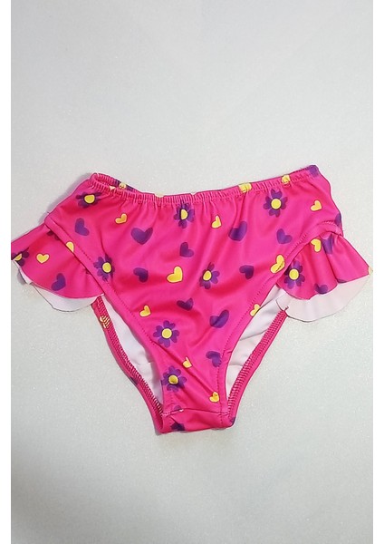 Urz Kids Sofia Desenli Çanta Aksesuarlı 3 Parça Bikini