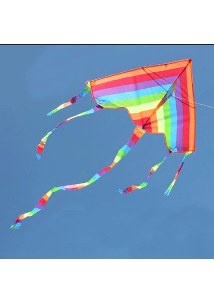 Uçurtma Gökkuşağı Desenli 140X170 Jumbo Büyük Boy Uçurma Fiber Çıta Kolay Kurulum modelleri
