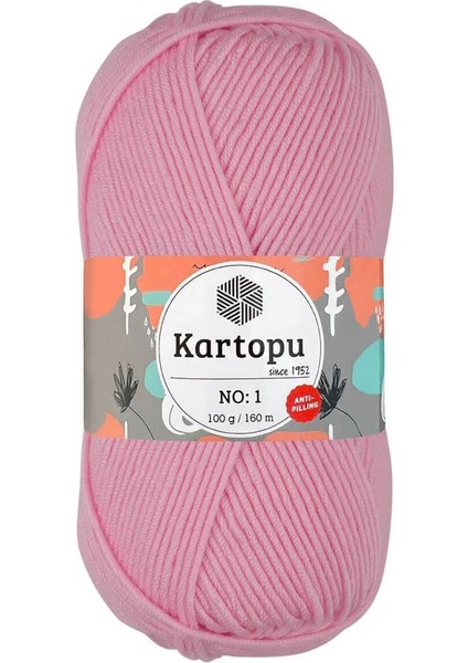 No: 1 Bebe Pembe El Örgü Ipliği K782