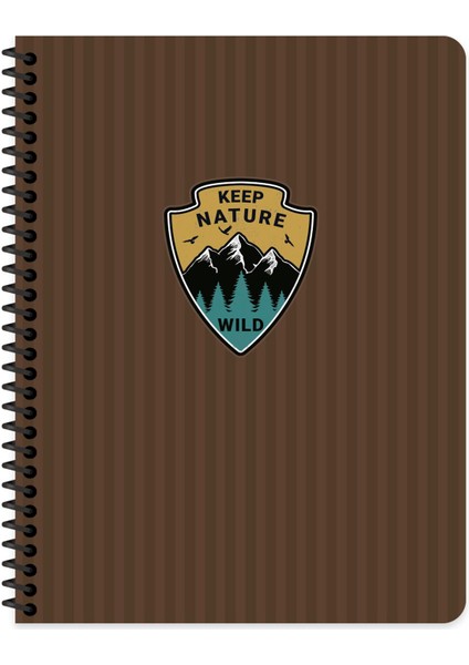 16.5X22.5 Kareli Defter Outdoor - Kahverengi