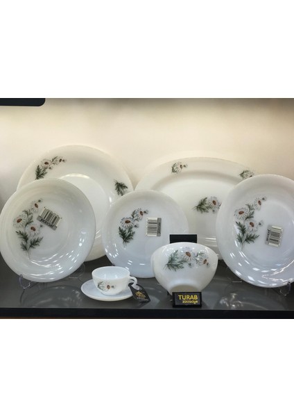 Arcopal Fransız Papatyalı 6 Kişilik Yemek Takımı fiyatları