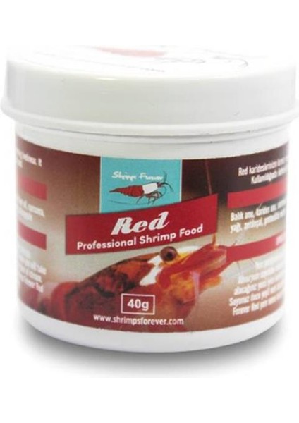 Shrimps Forever Red Karides Renk Yemi 40GR