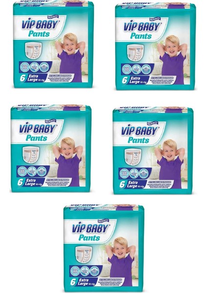 Vıp Babypant 6 Maxi 20 Adet Bebek Külodu 5 Paket