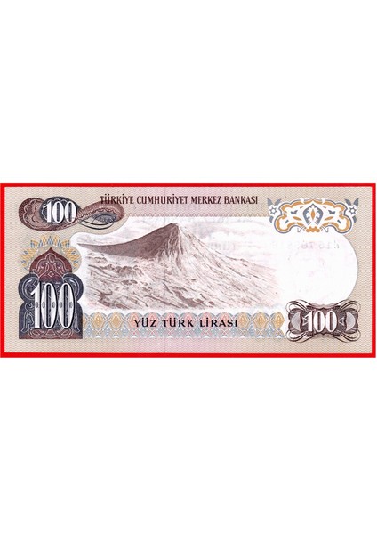 6.emisyon 100 Lira --- G ---Harfi Çil