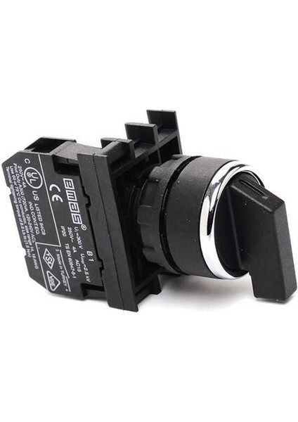 B100S21 B Serisi Plastik 1no (0-I) 60° Seçici Dönüşlü 22 mm Buton
