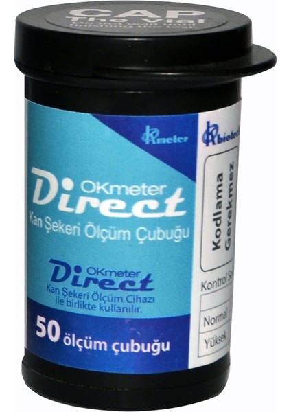 Okmeter Ölçüm Çubuğu-Stribi 50'li 2 Adet - Toplam 100 Adet