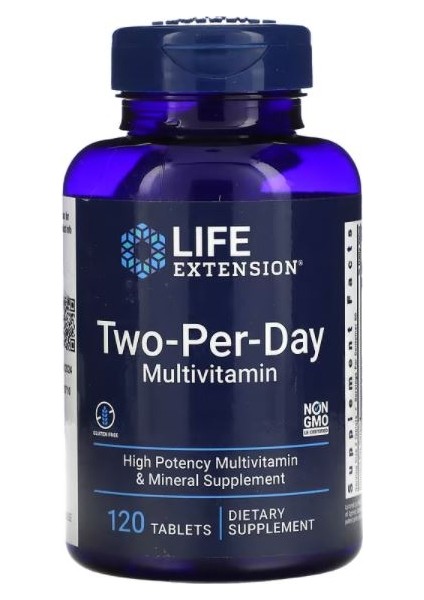 Two-Per-Day Multivitamin 120 Capsules