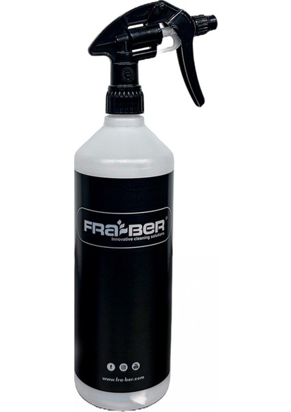 Kimyasal Dayanıklı Ölçekli Ithal Sprey Başlıklı Şişe (Siyahl) - 1000 ml