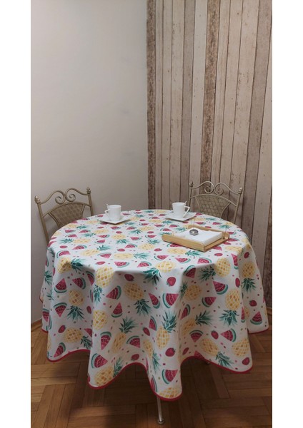 Yuvarlak,duck (Sıvı Itici ,leke Tutmaz) Kumaş,masa Örtüsü