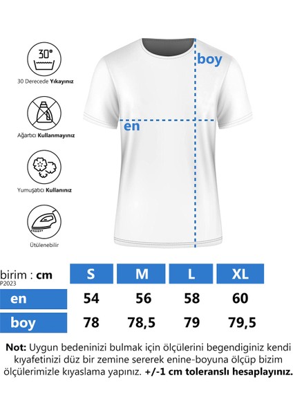 Siyah Bisiklet Yaka Ön Arka Baskılı Oversize Kalıp Unisex T-Shirt