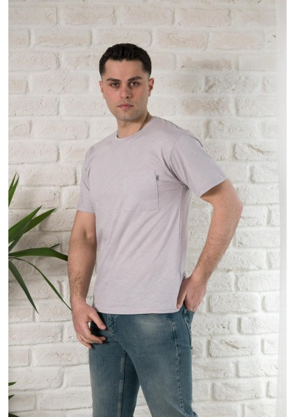 Fbı Cepli Bisiklet Yaka Slimfit Pamuklu Erkek Yazlık T-Shirt fiyatları