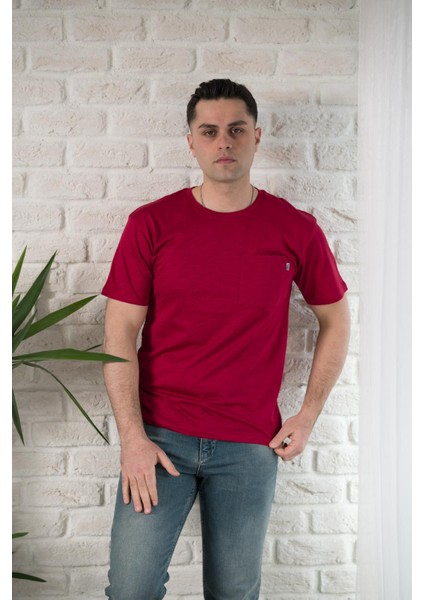 Fbı Cepli Bisiklet Yaka Slimfit Pamuklu Erkek Yazlık T-Shirt