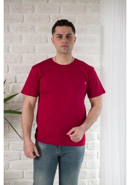 Fbı Cepli Bisiklet Yaka Slimfit Pamuklu Erkek Yazlık T-Shirt modelleri