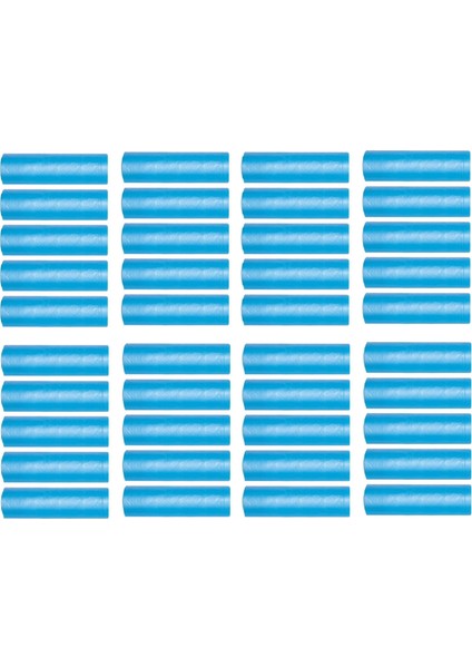 Büyük Boy Çöp Torbası 65X80 cm 10 Lu Rulo x 40 Paket = 400 Adet Mavi