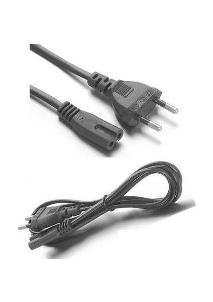 1.5mt 1.5 Metre Ps5 Ps3 Ps4 Uyumlu Güç Kablosu Teyp Power Kaliteli Güç Kablosu Kablo Çift Oluklu 220V