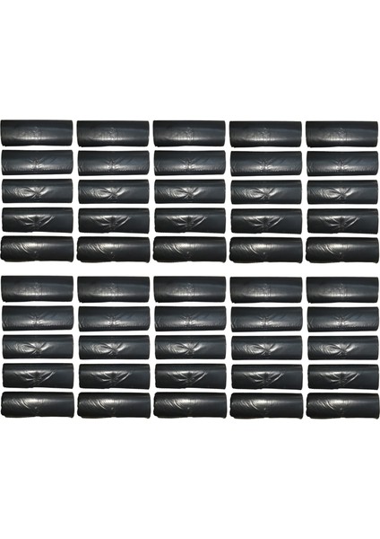 Battal Boy Çöp Torbası 75X90 cm 10 Lu Rulo x 50 Paket = 500 Adet Siyah