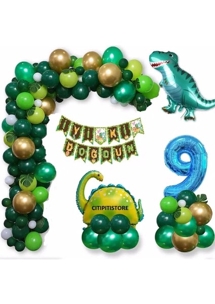 Çıtıpıtıstore Dinazor Yaş Balon Set