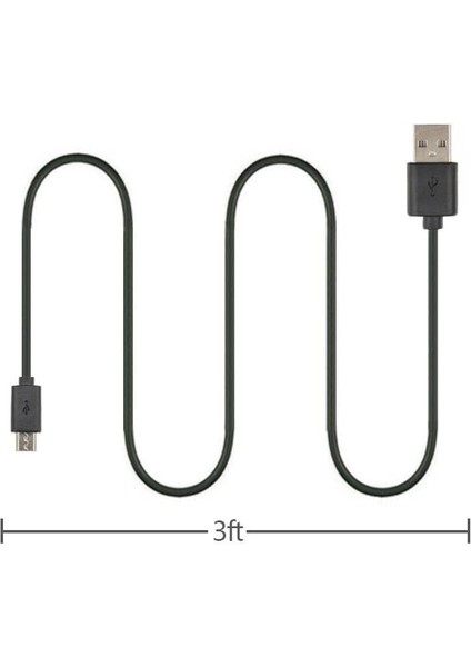 Hq Speed Ps4 Sony Ps4 Kol Şarj Kablosu, Micro USB Kablo, 2000MA 1.5 Metre Siyah Şarj+Data