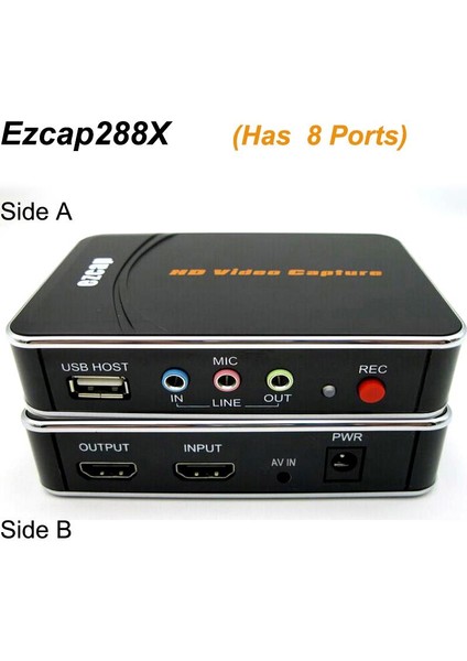 Ps5 Capture Ps4 Capture 1080P Hd Video Capture Hdmı/ypbpr Kaydedici CAPTURE1080P 30 Fps Video Oyun Capture