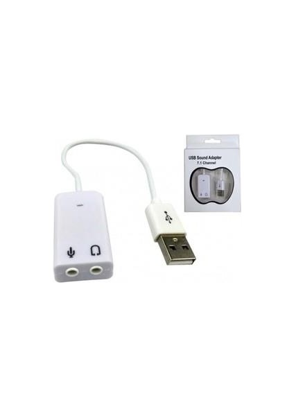 Kablolu USB Ses Kartı USB Sound Adapter 7.1 Channel