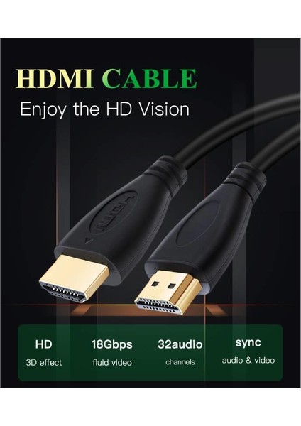 Hdmı Kablo Full Hd 1080P Erkek Erkek Hdmı Kablo 10 Metre fırsatları