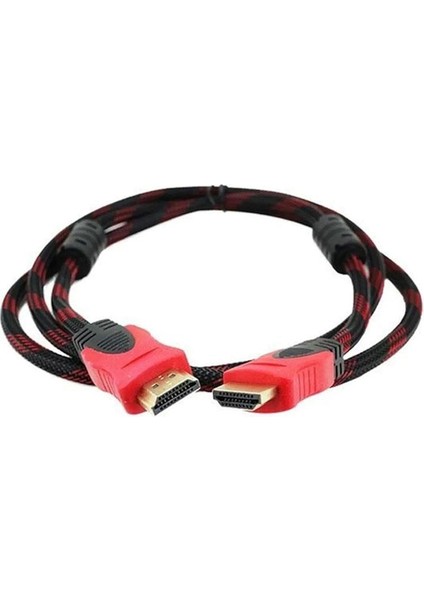 Hdmı Kablo Full Hd 1080P Hdmı Örgülü Kablo 1,5 Metre