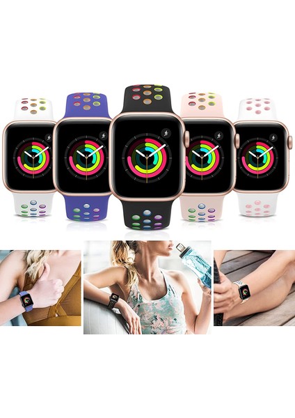 Apple Uyumlu Watch 7 Nike Akıllı Saat Ios-Android Uyumlu (3 Kordonlu)