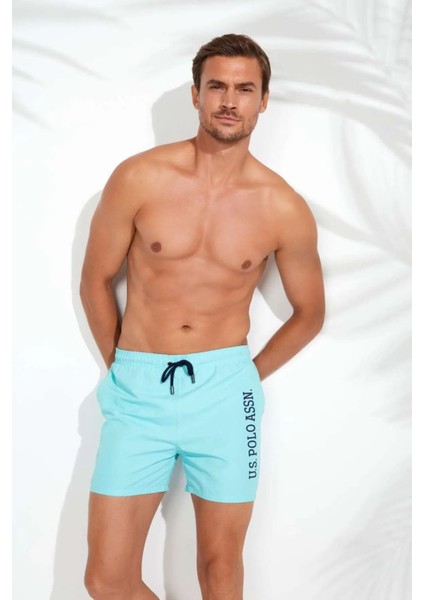 21005 Mint Cepli Orta Boy Erkek Deniz Şortu