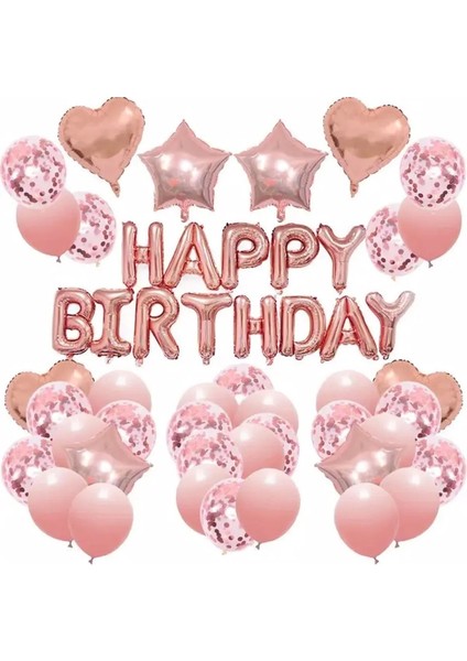 Çıtıpıtıstore Lüks Happy Bırthday Balon Set