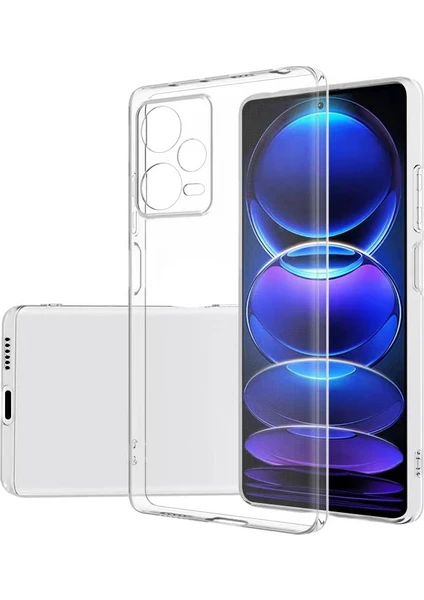 Caseworld Xiaomi Redmi Note 12 Pro 5g Kapak Kamera Korumalı Süper Silikon Şeffaf Kılıf