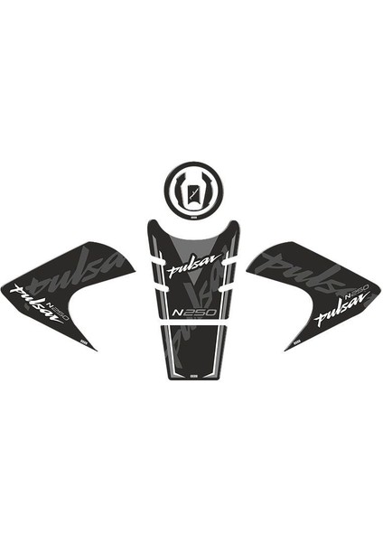 Bajaj Pulsar N250 2022 - 2023 Uyumlu Tank Pad Set 006