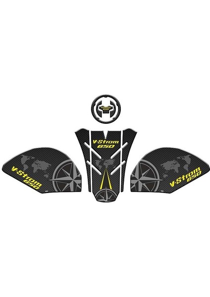 Suzukı V-Strom 650 2021 - 2022 Uyumlu Tank Pad Set 002