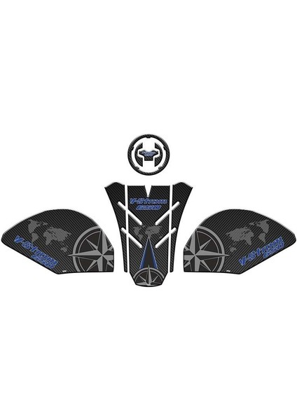 Suzukı V-Strom 650 2021 - 2022 Uyumlu Tank Pad Set 001