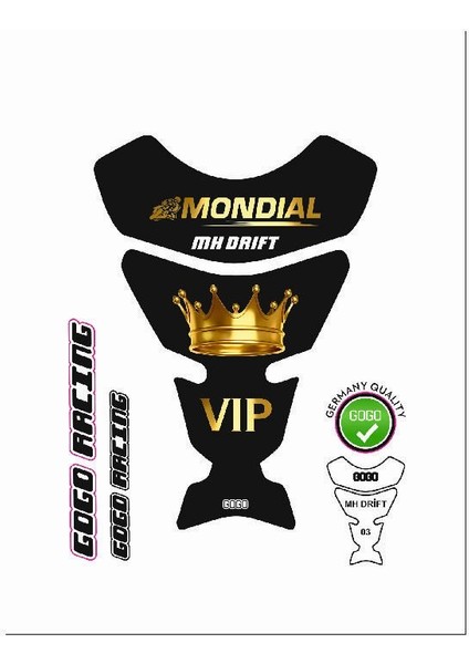 Mondial Mh Drift 2011 - 2020 Uyumlu Tank Pad 003
