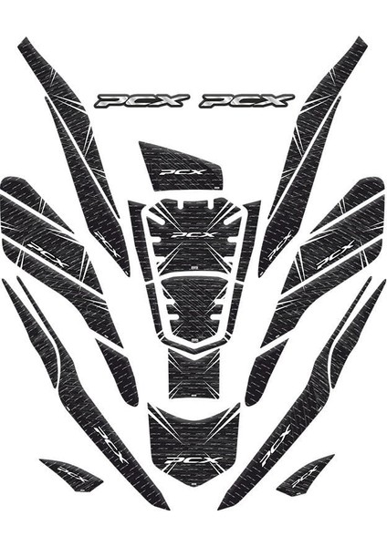 Honda Pcx 2021 - 2023 Uyumlu Tank Pad Set 006