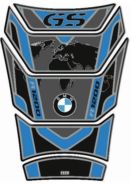 Bmw Gs R1200 Uyumlu Tank Pad 003