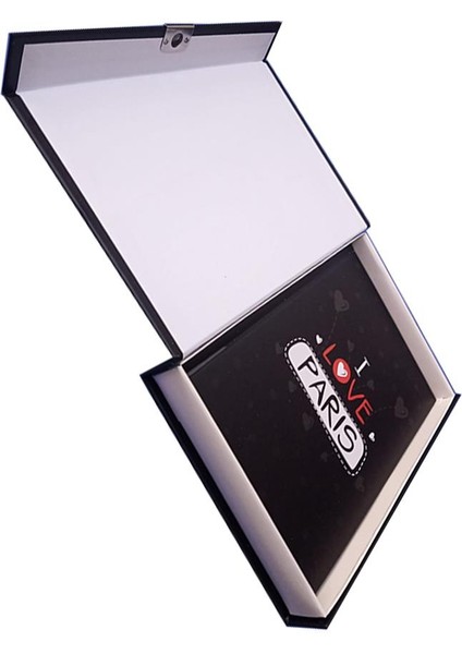 Hatıra Defteri Kilitli Kız Modeli Günlük Defteri Paris Hediye Kutulu 100 Yaprak Çizgili 1 Adet Paris modelleri