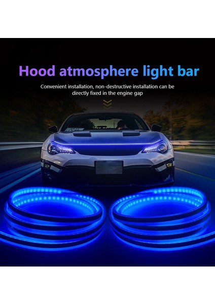 Peugeot 807 Kaput Ledi, Gündüz Ledi, Silikon 150CM Mavi