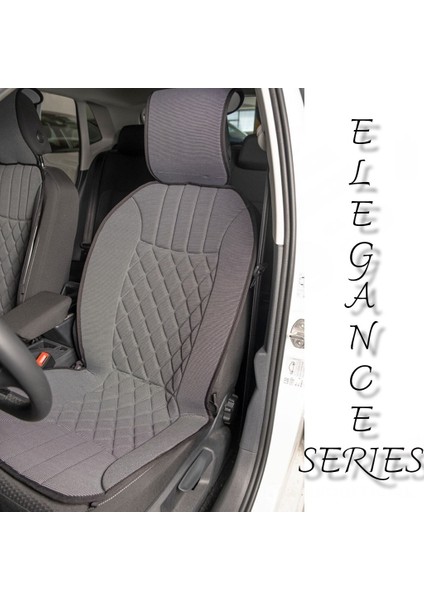 renault Laguna 2 Lüx Oto Koltuk Minderi Ön 2'li Set Elegance Serisi Gri