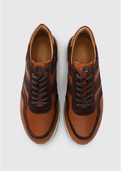 Taba Deri Erkek Sneaker