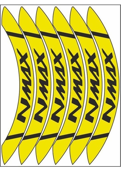 Flo Sarı Geniş Yamaha Nmax Uyumlu Jant Şeridi