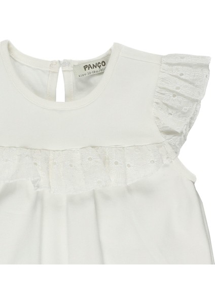 Kız Bebek Dantel Detaylı T-Shirt modelleri